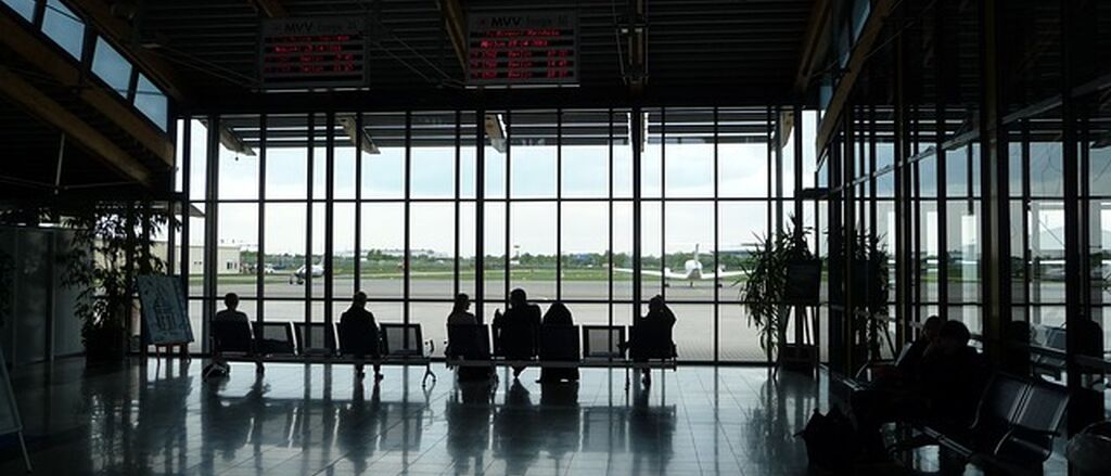 Airport waiting area