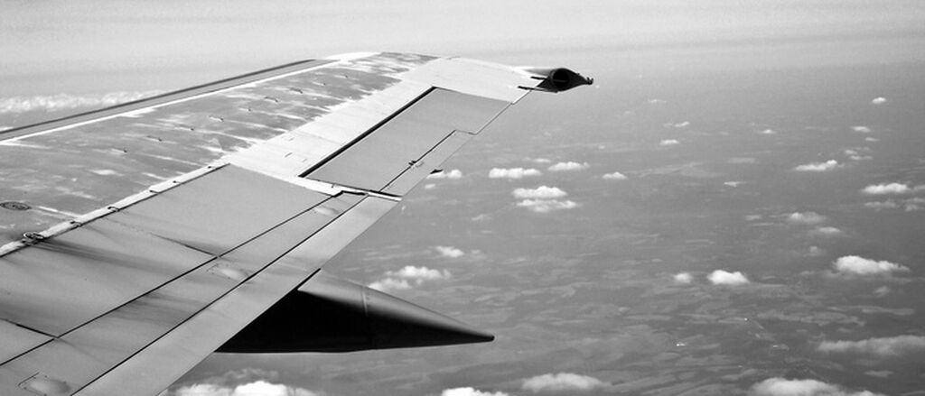 Black and white sky flying holiday large